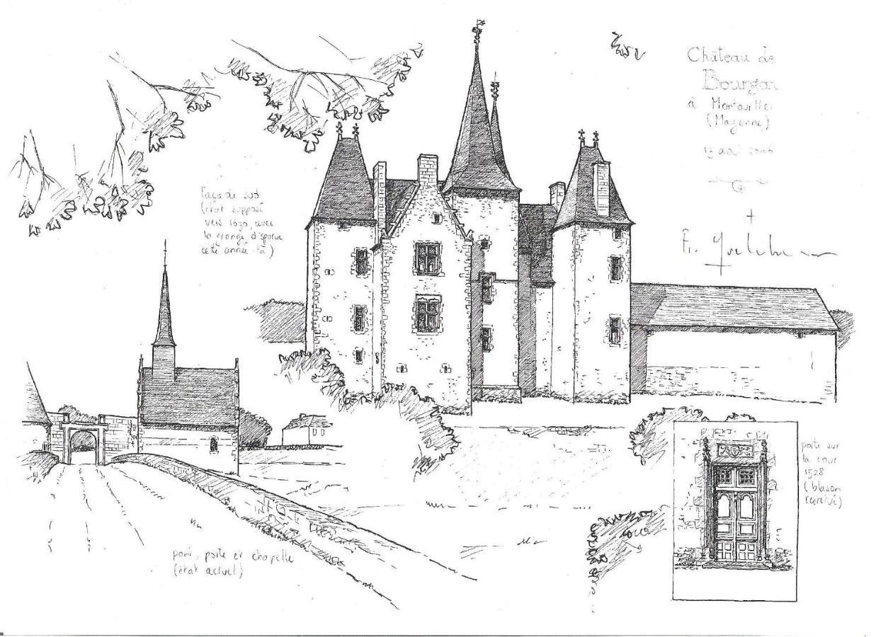 Chateau De Bourgon Montourtier Zewnętrze zdjęcie